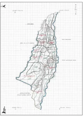 Gambar 1. Peta Desa Belimbing (BPS Tabanan, 2010) 