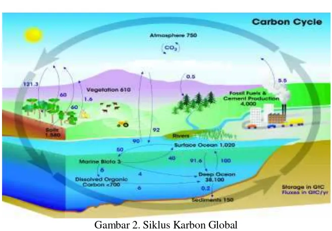 Gambar 2. Siklus Karbon Global
