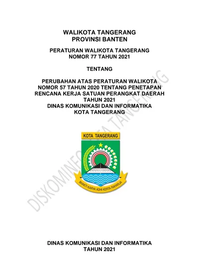 Walikota Tangerang Provinsi Banten 3443