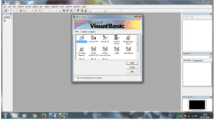 Gambar 1.2 IDE Visual Basic