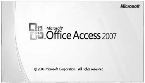 Gambar 1.1 Splash screen Microsoft Office Access 2007 