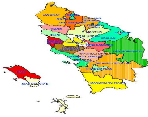 Gambar 1. Peta Provinsi Sumatera Selatan 