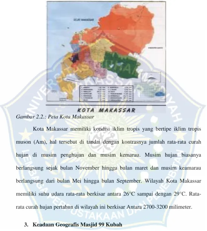 Gambar 2.2.: Peta Kota Makassar 