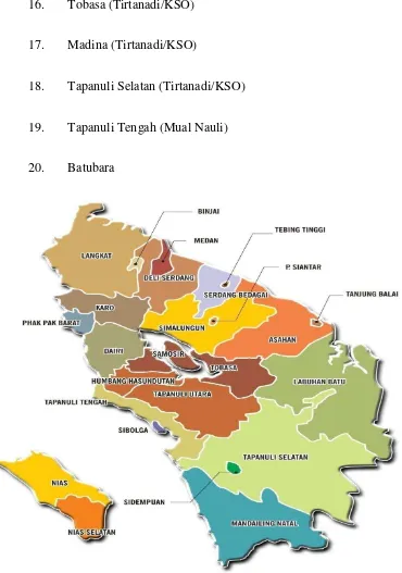 Gambar 4.1: PDAM  yang ada di Provinsi Sumatera Utara 