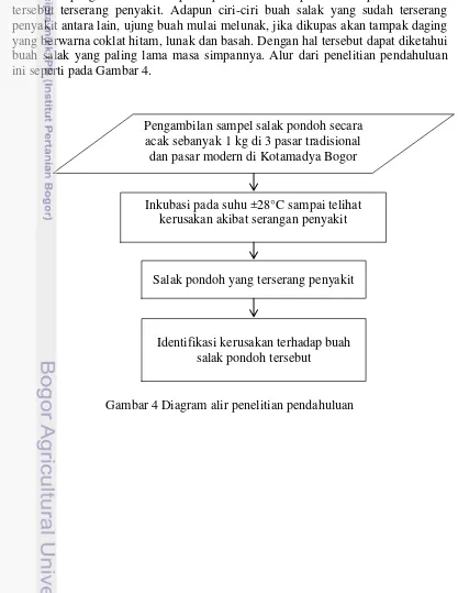 Gambar 4 Diagram alir penelitian pendahuluan 