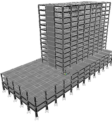 Gambar 3.1. Pemodelan Struktur 3D 