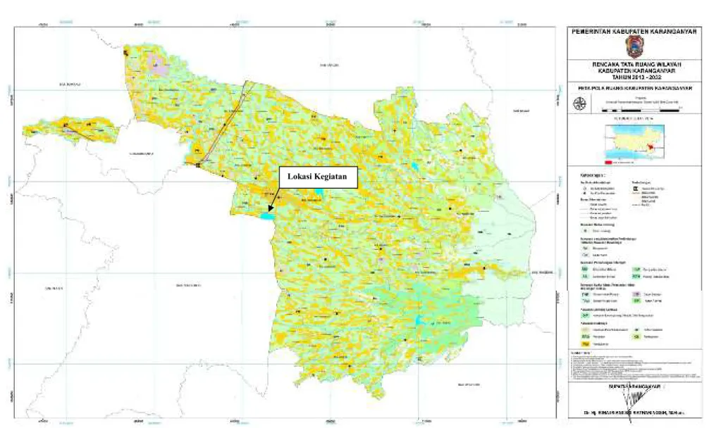Gambar 3.2. Rencana Tata Ruang Wilayah Kabupaten Karanganyar Tahun 2013-2032
