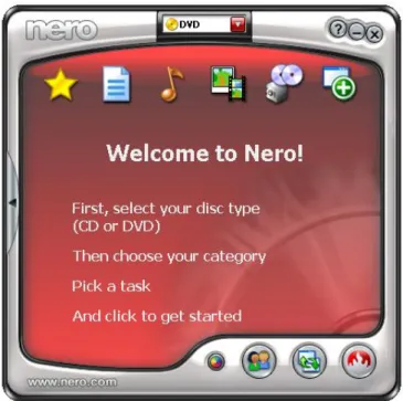 Gambar 3.7   Pembuka Program Nero Burning ROM 