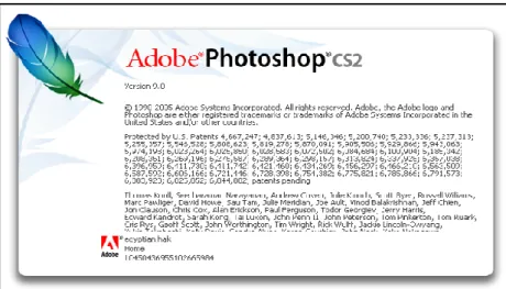 Gambar 3.4  Pembuka Program Adobe PhotoShop CS2 