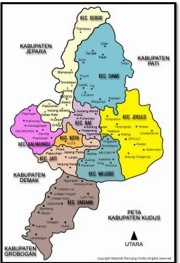 Gambar I: Peta Kabupaten Kudus 