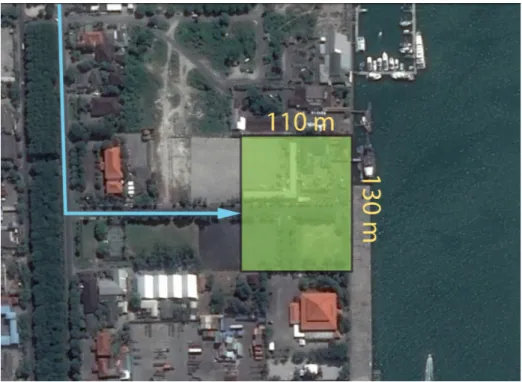 Gambar	
  5.	
  1	
  :	
  Site	
  Terminal	
  Pelabuhan	
   Sumber	
  :	
  Analisis	
  Penulis	
  