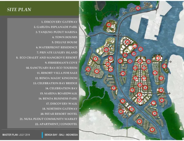 Gambar	
  5.	
  5	
  :	
  Site	
  Plan	
  Revitalisasi	
  Teluk	
  Benoa	
  