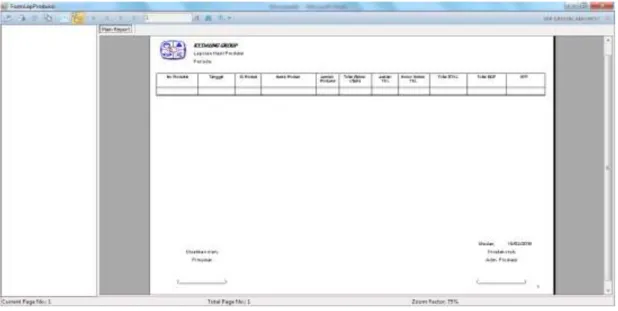 Gambar IV.12. Form Data Laporan Produksi   IV.2. Uji Coba 