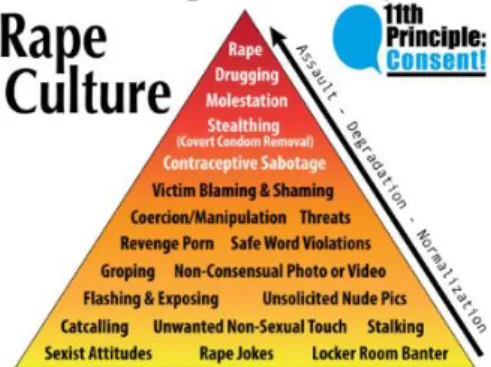 Gambar 4.2.1 Rape Culture Pyramid 