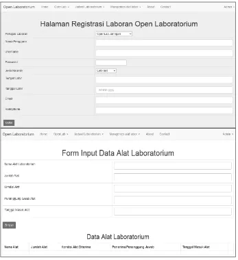 Gambar 9 Form Request Jadwal Laboratorium 