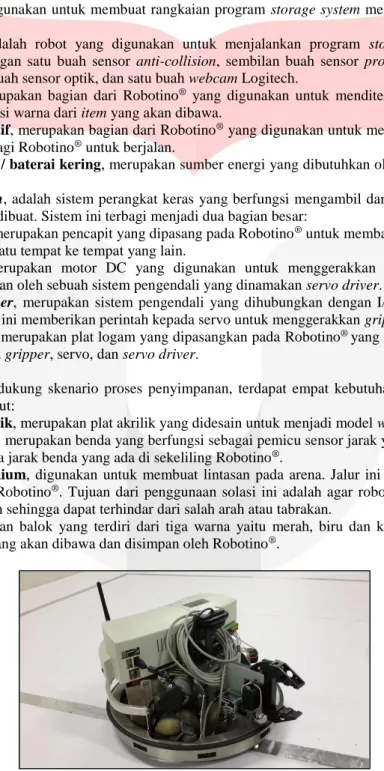 Gambar 2.2 Robotino ®  setelah Pemasangan Gripper System 