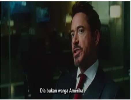 Gambar 3.5 Tony Stark saat berbicara mengenai keberadaan  Wanda 