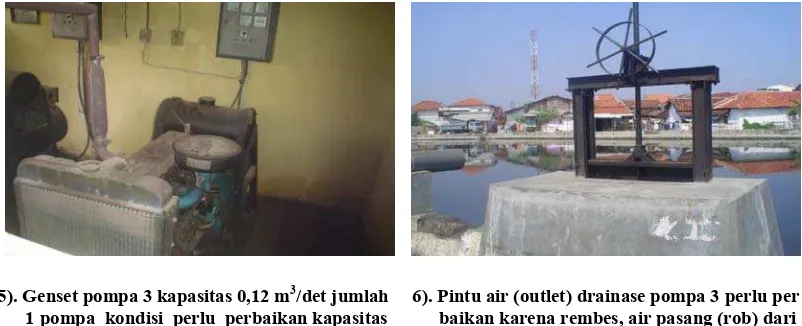 Gambar 6.3 Kondisi Tampungan dan Rumah Drainase Pompa 3 