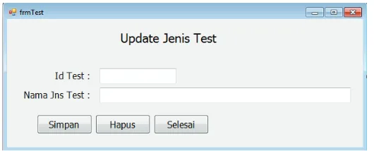 Gambar 5. 1 rancangan layar update jenis test  