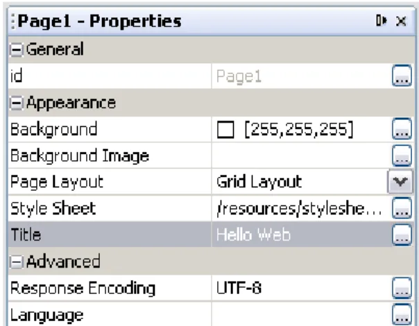 Gambar 2: Property­property page di Window Properties