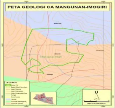 Gambar 1. Peta Geologi CA Imogiri  c.  Hidrologi 