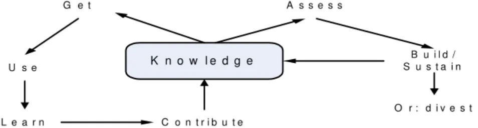 Gambar 1. Siklus Manajemen Pengetahuan Bukowitz and Williams 