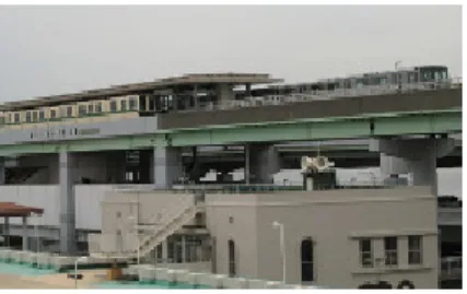 Gambar 7 : Terminal Pelabuhan Kobe tampak dari arah laut dapat terlihat banyak akses jalan untuk  menuju ke bangunan 