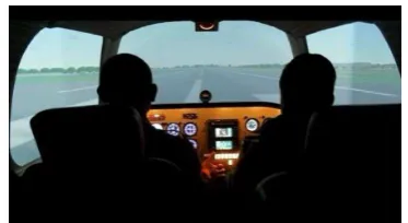 Gambar 2.3 Simulator penerbang Sumber : Internet 