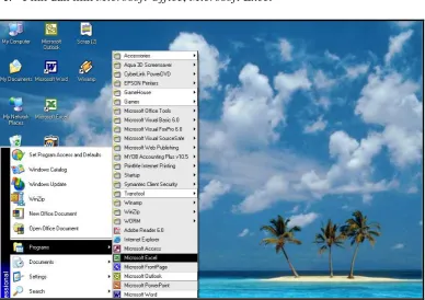 Gambar 5.1: Awal Microsoft Excel 