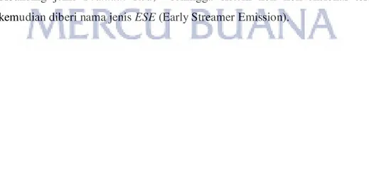 Gambar 3.3 Perbandingan jenis proteksi Franklin Rod dengan Early Streamer  Emission (ESE) 
