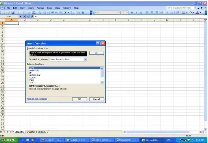 Gambar 5.2 Jendela Microsoft Excel 