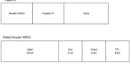 Gambar 1.  Format MPLS Header Packet [3]