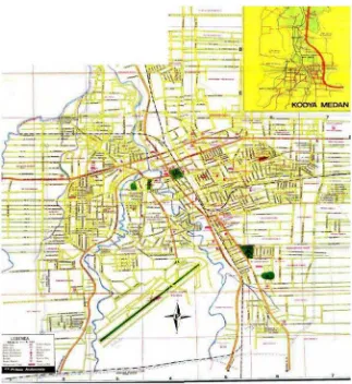 Gambar 1 : Peta  Kota Medan 