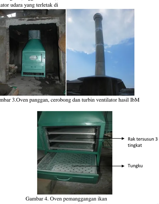 Gambar 4. Oven pemanggangan ikan  Oven  pemanggangan  ikan  hasil 