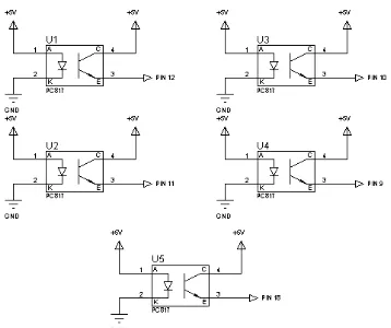 Gambar 3. Rangkaian Optocoupler 