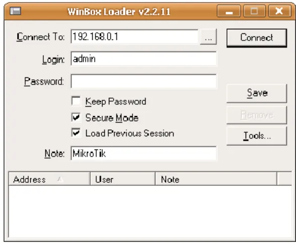 Gambar 5. Setting IP Address dan Gateway  3.  Mengkonfigurasi primary dan secondary DNS