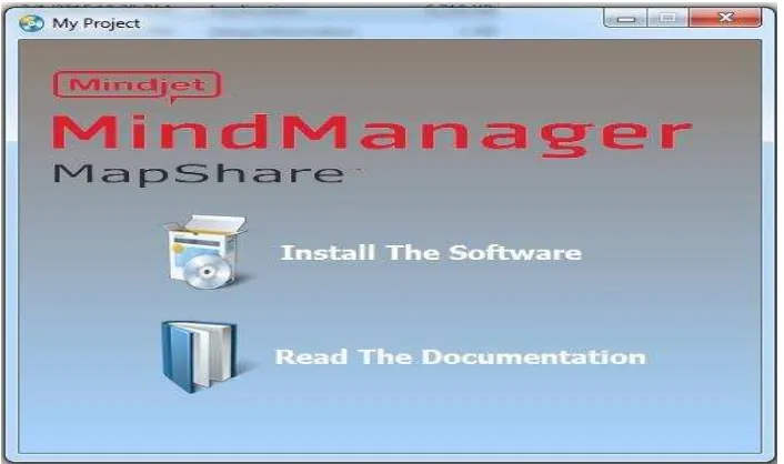 Gambar 5. Tampilan Halaman Penginstallan Software (aplikasi) Mindjet MindManager 9 
