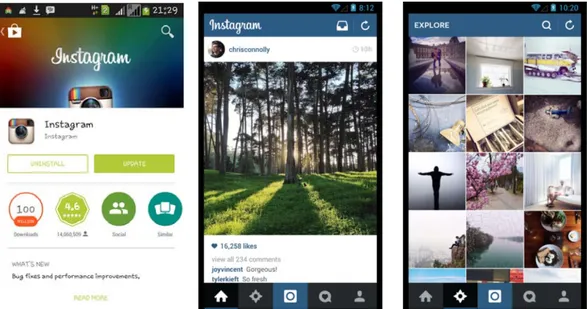 Gambar 2.1 Tampilan Instagram  2.2.4  Teori Uses and Gratification 