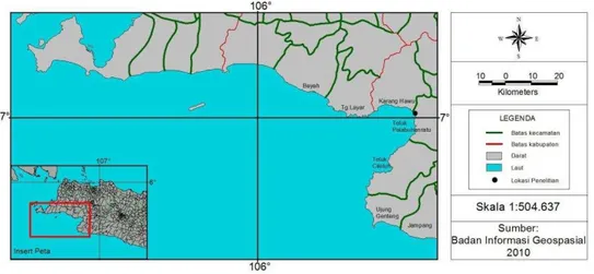 Gambar 1 Peta lokasi penelitian 