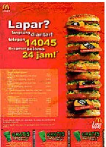Gambar 1 Mc Donald (versi lapar)