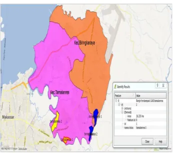 Tabel data kerusakan jalan di Kecamatan  Biringkanaya 