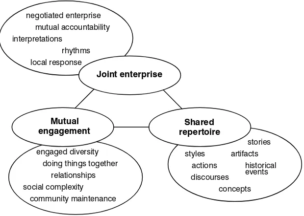Figure 1.1 Dimensions of practice as the property of a community