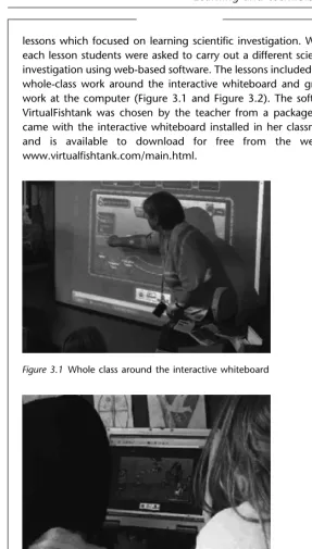 Figure 3.1 Whole class around the interactive whiteboard