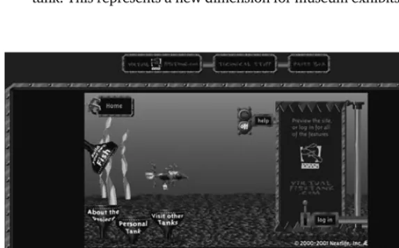 Figure 3.6 Interface of VirtualFishtank.com