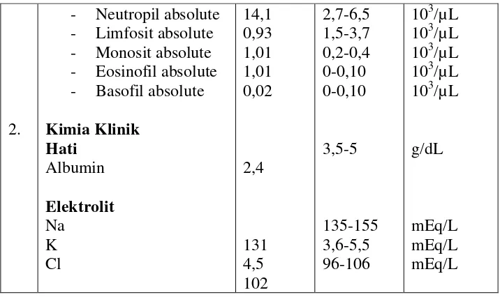 Tabel 11 Penatalaksanaan Medis 