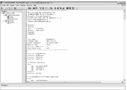 Gambar 2.6 Tampilan utama CodeVision AVR1.25.9 standard. 