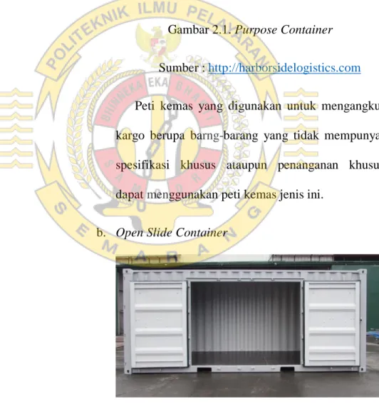 Gambar 2.1. Purpose Container  Sumber : http://harborsidelogistics.com 