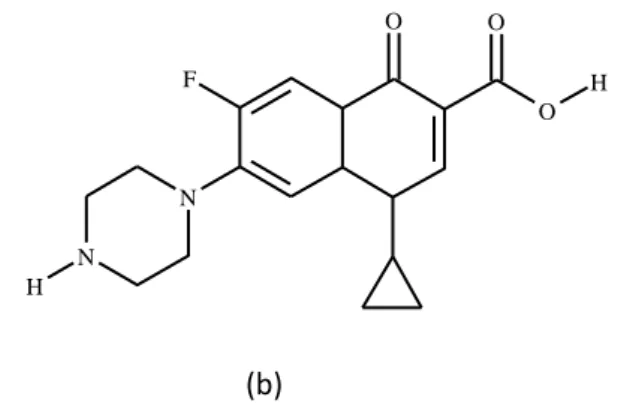 Gambar 3  Struktur ikatan kimia dari siproflokasin. 