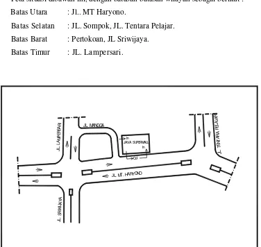 Gambar 1.9 : Peta Situasi Java Super Mall. 