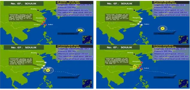 Figure 5. Dynamic map of sea level rising influence on Qingdao 
